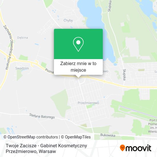 Mapa Twoje Zacisze - Gabinet Kosmetyczny Przeźmierowo