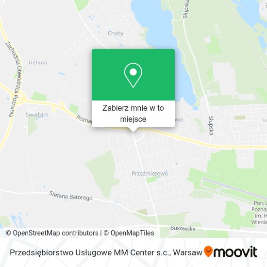 Mapa Przedsiębiorstwo Usługowe MM Center s.c.