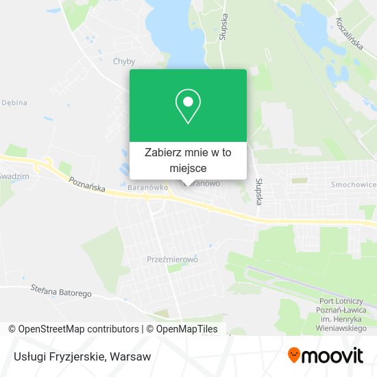 Mapa Usługi Fryzjerskie