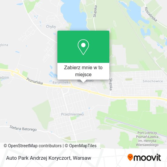 Mapa Auto Park Andrzej Koryczort