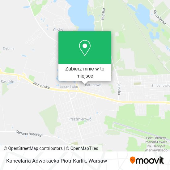 Mapa Kancelaria Adwokacka Piotr Karlik