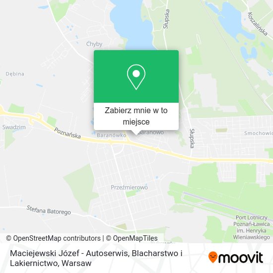 Mapa Maciejewski Józef - Autoserwis, Blacharstwo i Lakiernictwo