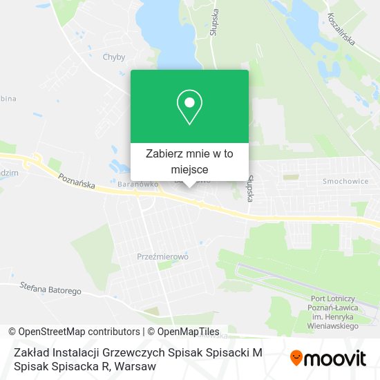 Mapa Zakład Instalacji Grzewczych Spisak Spisacki M Spisak Spisacka R