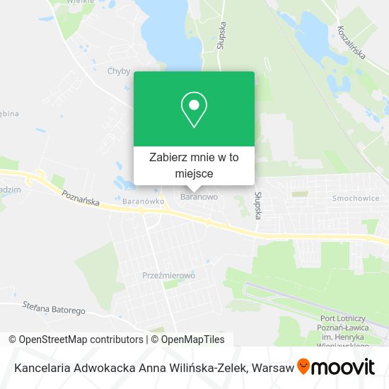 Mapa Kancelaria Adwokacka Anna Wilińska-Zelek