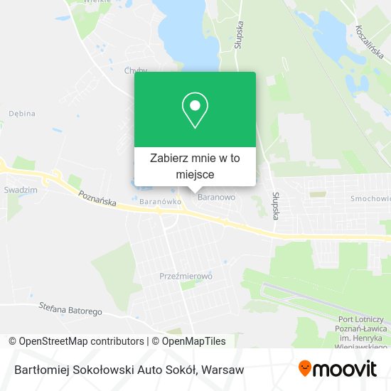 Mapa Bartłomiej Sokołowski Auto Sokół