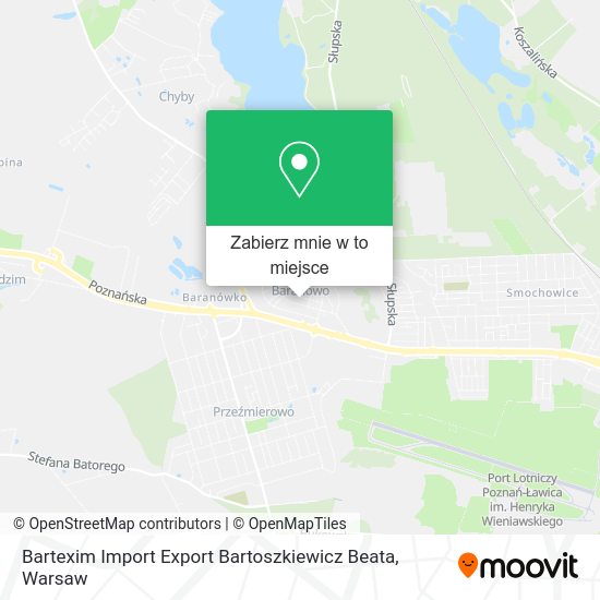 Mapa Bartexim Import Export Bartoszkiewicz Beata