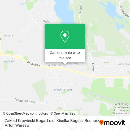 Mapa Zakład Krawiecki Bogart s.c. Kiselka Bogusz Bednarz Artur