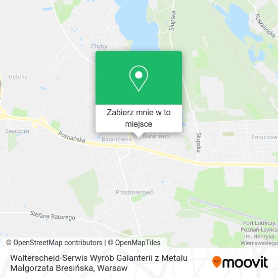 Mapa Walterscheid-Serwis Wyrób Galanterii z Metalu Małgorzata Bresińska