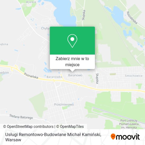 Mapa Usługi Remontowo-Budowlane Michał Kamiński
