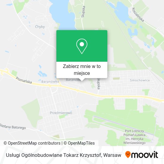 Mapa Usługi Ogólnobudowlane Tokarz Krzysztof