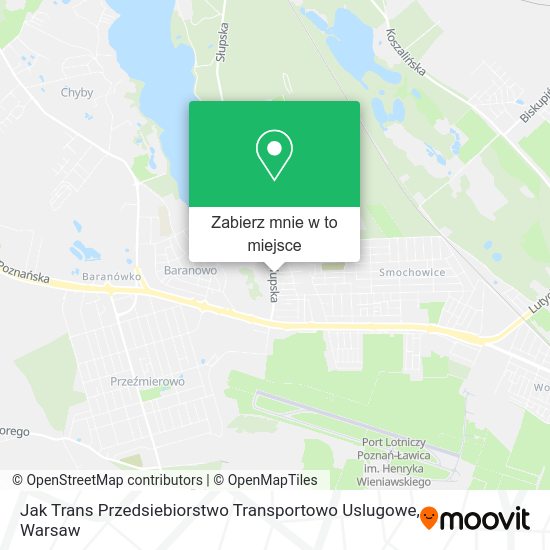 Mapa Jak Trans Przedsiebiorstwo Transportowo Uslugowe