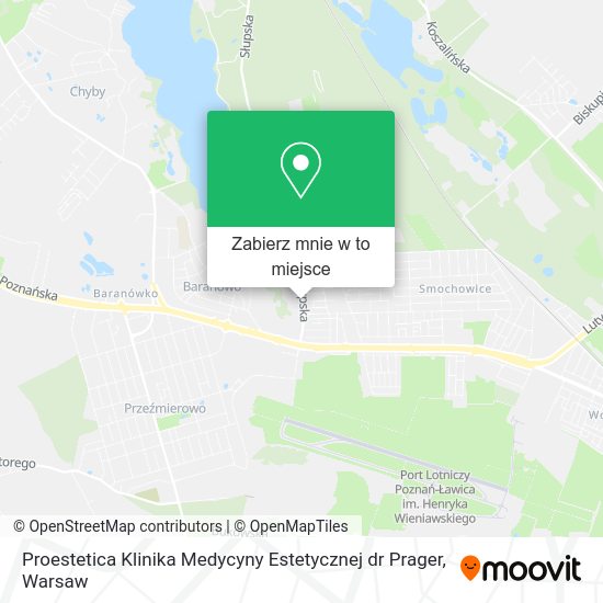 Mapa Proestetica Klinika Medycyny Estetycznej dr Prager