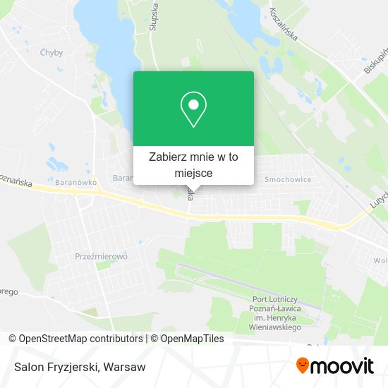 Mapa Salon Fryzjerski