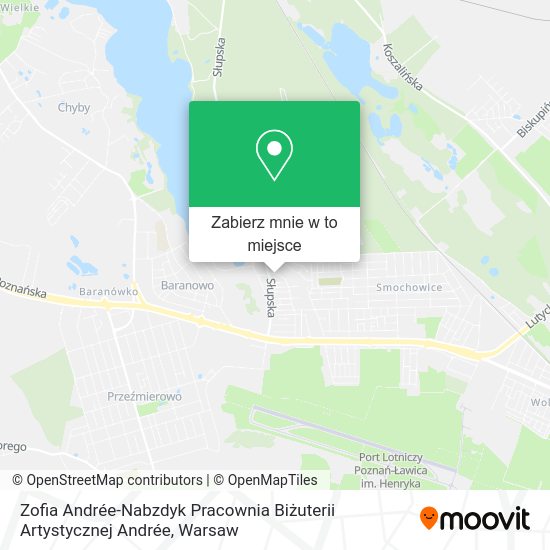 Mapa Zofia Andrée-Nabzdyk Pracownia Biżuterii Artystycznej Andrée