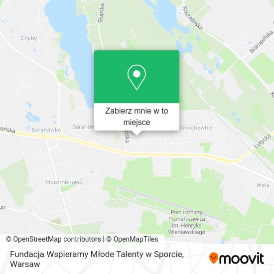 Mapa Fundacja Wspieramy Młode Talenty w Sporcie