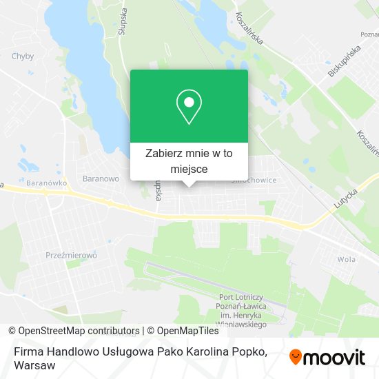 Mapa Firma Handlowo Usługowa Pako Karolina Popko