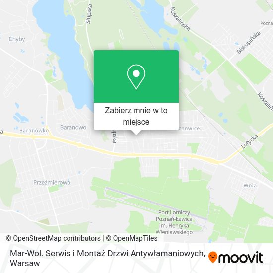 Mapa Mar-Wol. Serwis i Montaż Drzwi Antywłamaniowych