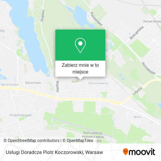 Mapa Usługi Doradcze Piotr Koczorowski