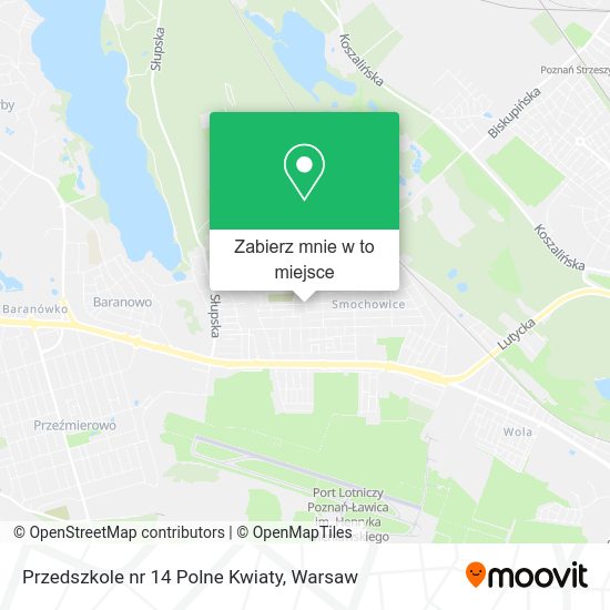 Mapa Przedszkole nr 14 Polne Kwiaty