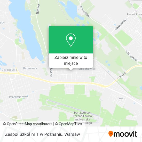 Mapa Zespół Szkół nr 1 w Poznaniu