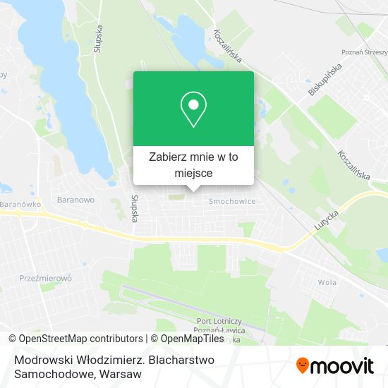 Mapa Modrowski Włodzimierz. Blacharstwo Samochodowe