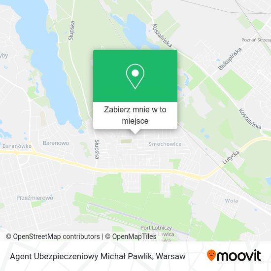 Mapa Agent Ubezpieczeniowy Michał Pawlik