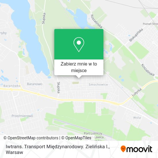 Mapa Iwtrans. Transport Międzynarodowy. Zielińska I.