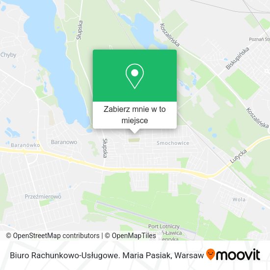 Mapa Biuro Rachunkowo-Usługowe. Maria Pasiak