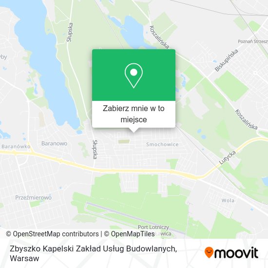 Mapa Zbyszko Kapelski Zakład Usług Budowlanych