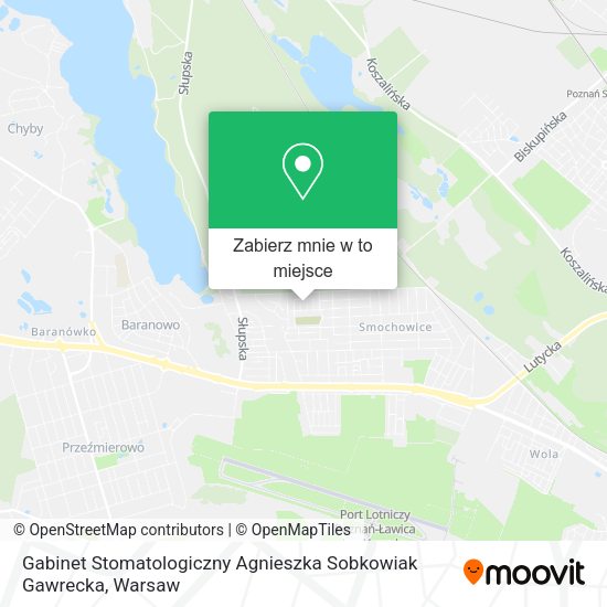 Mapa Gabinet Stomatologiczny Agnieszka Sobkowiak Gawrecka