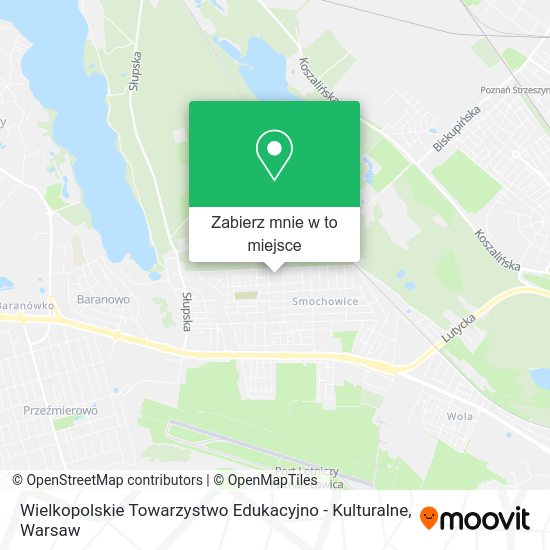 Mapa Wielkopolskie Towarzystwo Edukacyjno - Kulturalne