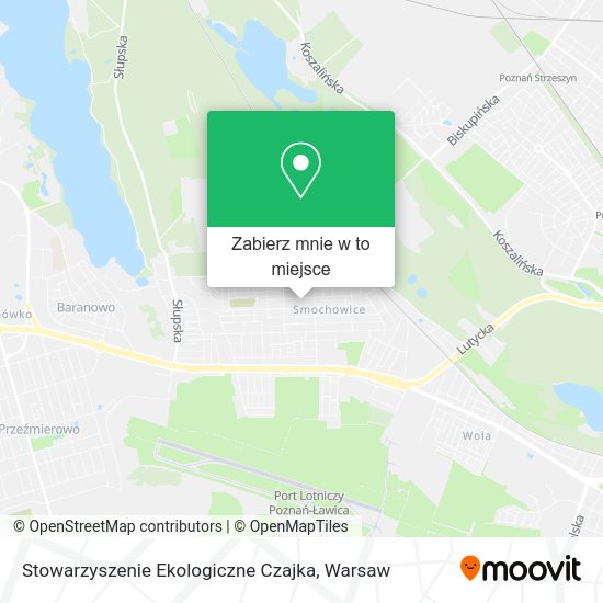 Mapa Stowarzyszenie Ekologiczne Czajka