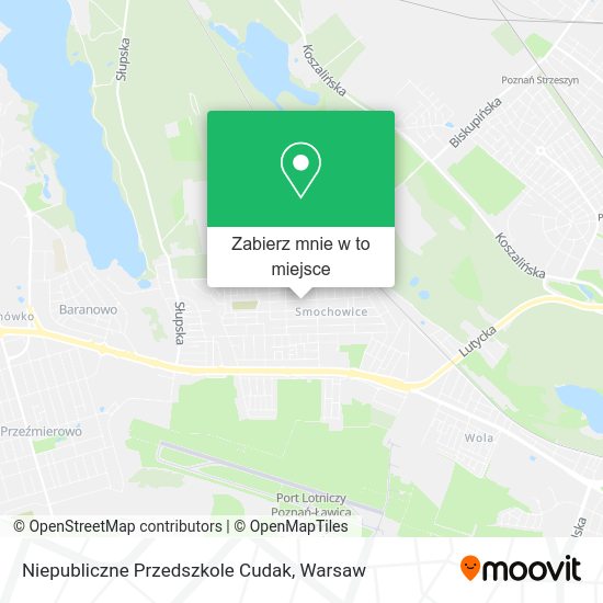 Mapa Niepubliczne Przedszkole Cudak