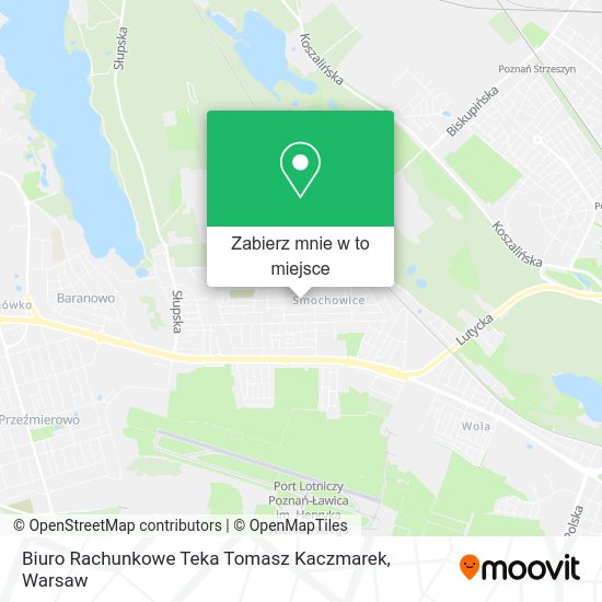 Mapa Biuro Rachunkowe Teka Tomasz Kaczmarek