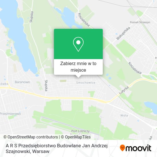 Mapa A R S Przedsiębiorstwo Budowlane Jan Andrzej Szajnowski