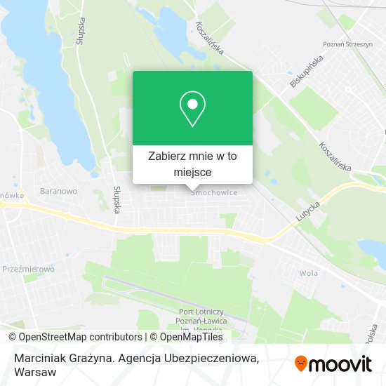 Mapa Marciniak Grażyna. Agencja Ubezpieczeniowa