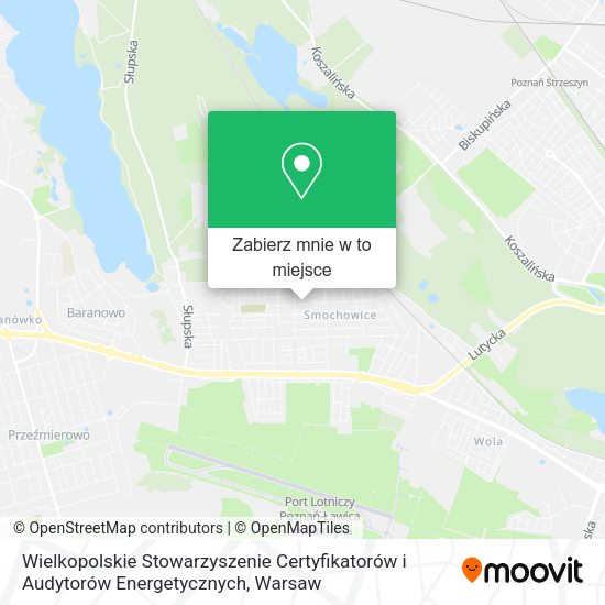 Mapa Wielkopolskie Stowarzyszenie Certyfikatorów i Audytorów Energetycznych