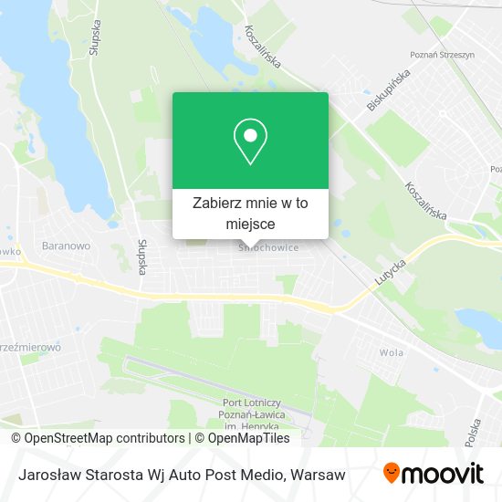 Mapa Jarosław Starosta Wj Auto Post Medio