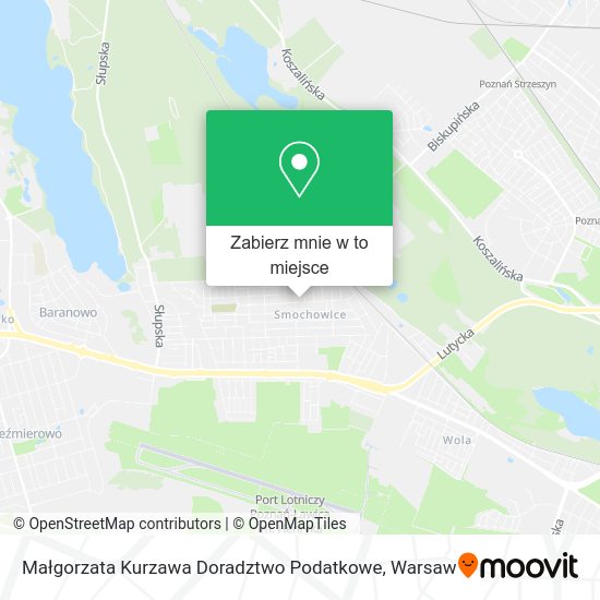 Mapa Małgorzata Kurzawa Doradztwo Podatkowe