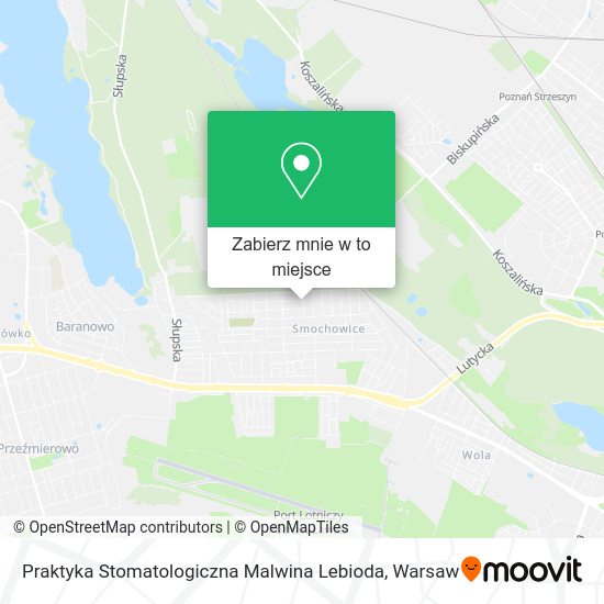 Mapa Praktyka Stomatologiczna Malwina Lebioda