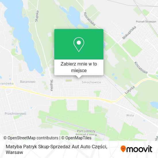 Mapa Matyba Patryk Skup-Sprzedaż Aut Auto Części