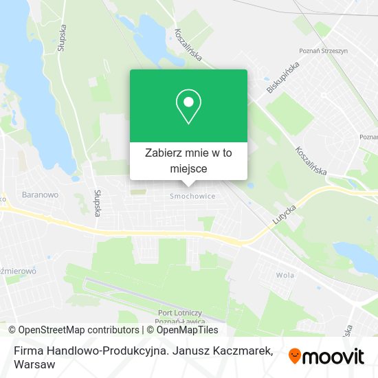 Mapa Firma Handlowo-Produkcyjna. Janusz Kaczmarek