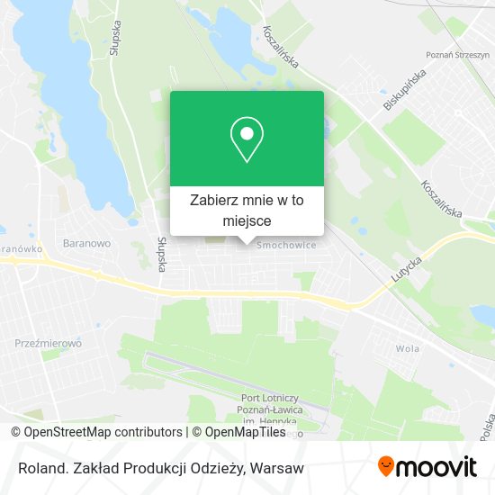 Mapa Roland. Zakład Produkcji Odzieży