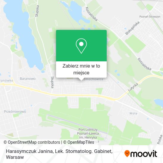 Mapa Harasymczuk Janina, Lek. Stomatolog. Gabinet