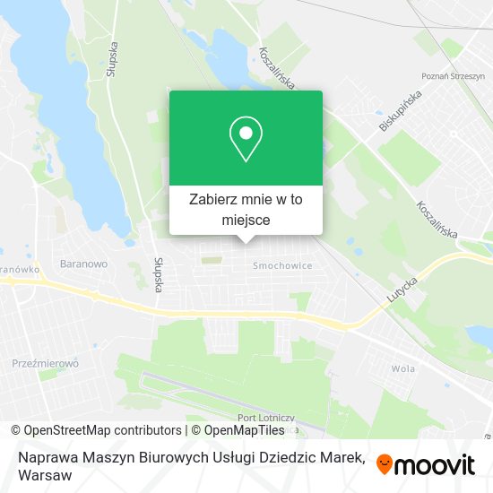 Mapa Naprawa Maszyn Biurowych Usługi Dziedzic Marek