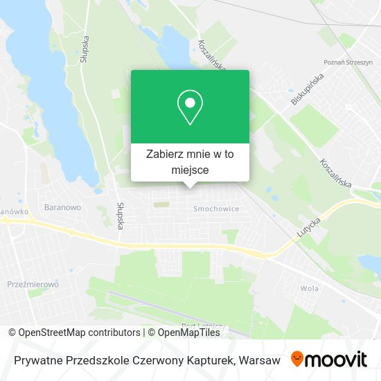 Mapa Prywatne Przedszkole Czerwony Kapturek