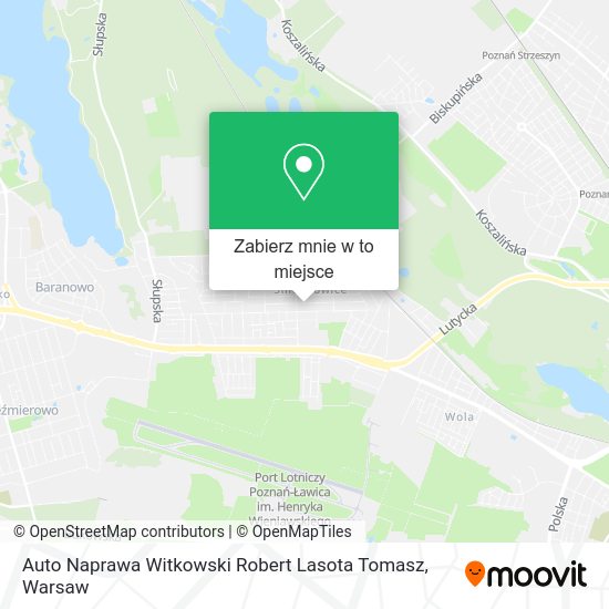 Mapa Auto Naprawa Witkowski Robert Lasota Tomasz