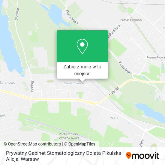 Mapa Prywatny Gabinet Stomatologiczny Dolata Pikulska Alicja