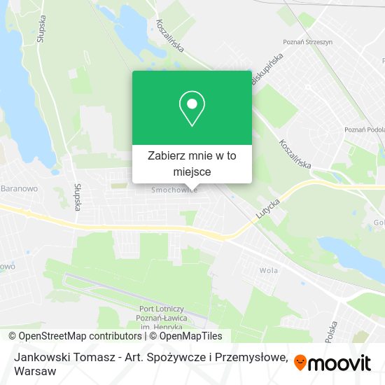 Mapa Jankowski Tomasz - Art. Spożywcze i Przemysłowe