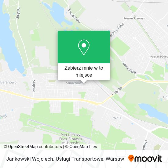 Mapa Jankowski Wojciech. Usługi Transportowe